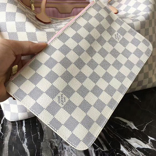 Сумка Louis Vuitton Neverfull GM N41604 Damier Azur Canvas "White" фото № 5