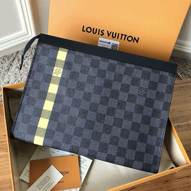 Клатч Louis Vuitton Pochette Voyage MM N60107 Damier Graphite Canvas "Graphite" фото № 4
