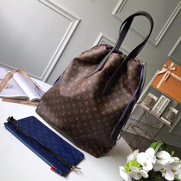Сумка с клатчем Louis Vuitton Monogram Canvas Cabas Light M43852 "Brown" фото № 2