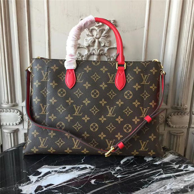 Сумка Louis Vuitton Monogram Canvas Flower Tote M43553 "Brown" фото № 4