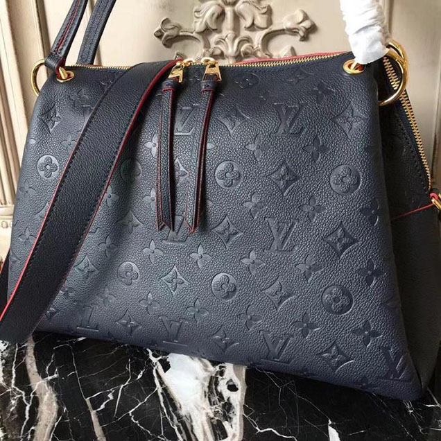 Сумка Louis Vuitton Monogram Empreinte Leather Ponthieu PM M43721 "Navy Blue" фото № 6
