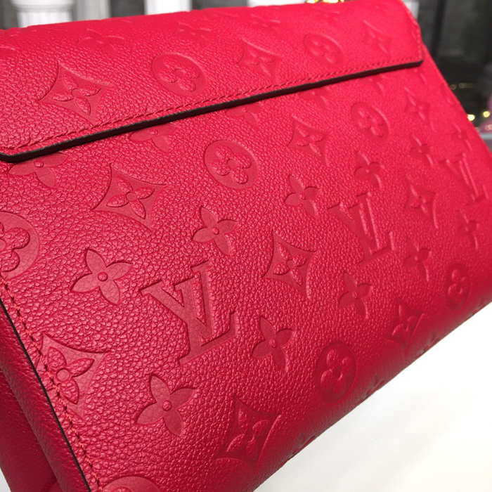 Сумка Louis Vuitton Vavin PM M43936 Monogram Empreinte Leather Scarlett "Red" фото № 6