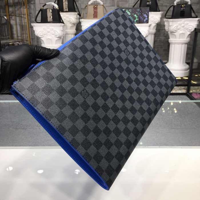 Клатч Louis Vuitton Pochette Jour GM N64032 Damier Graphite Canvas "Graphite" фото № 3