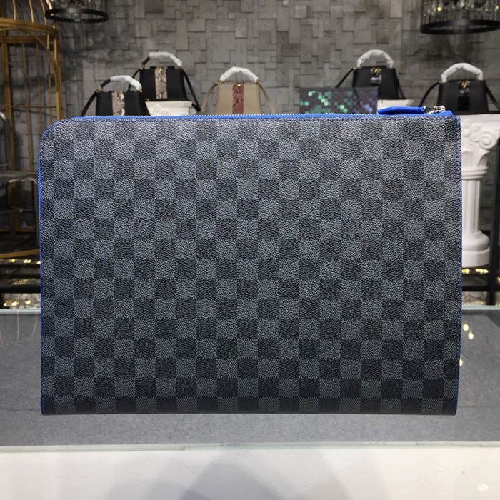 Клатч Louis Vuitton Pochette Jour GM N64032 Damier Graphite Canvas "Graphite" фото № 4