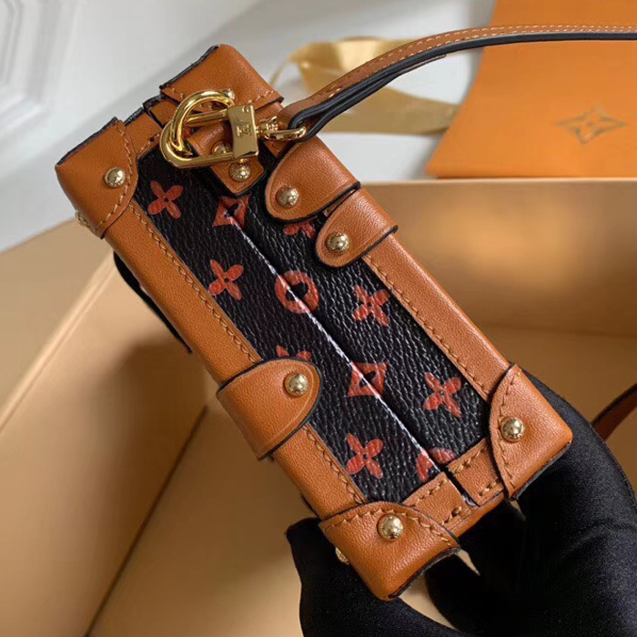Сумка Louis Vuitton Petite Malle M44407 Monogram Canvas And Orange "Brown" фото № 5