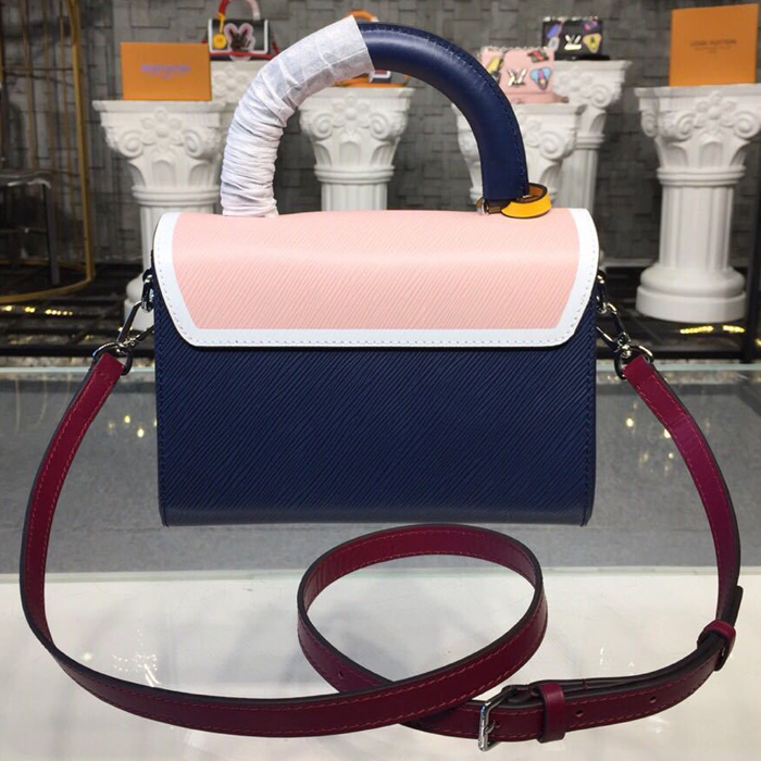 Сумка Louis Vuitton Twist MM M52514 Epi Leather Rose Ballerine Pink "Navy Blue" фото № 4