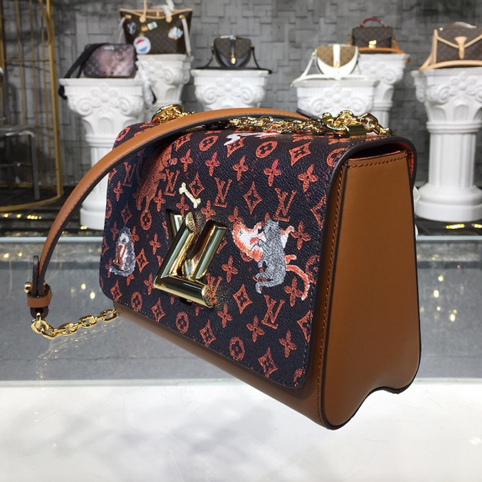 Сумка Louis Vuitton Twist MM M44408 Monogram Canvas "Brown" фото № 3