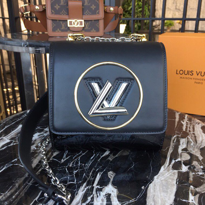 Сумка Louis Vuitton Pochette Twist M90366 Monogram Vernis "Black" фото № 2