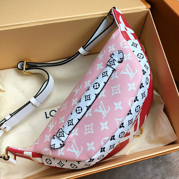 Сумка Louis Vuitton Bumbag M44575 Monogram Coated Canvas "Red" фото № 4