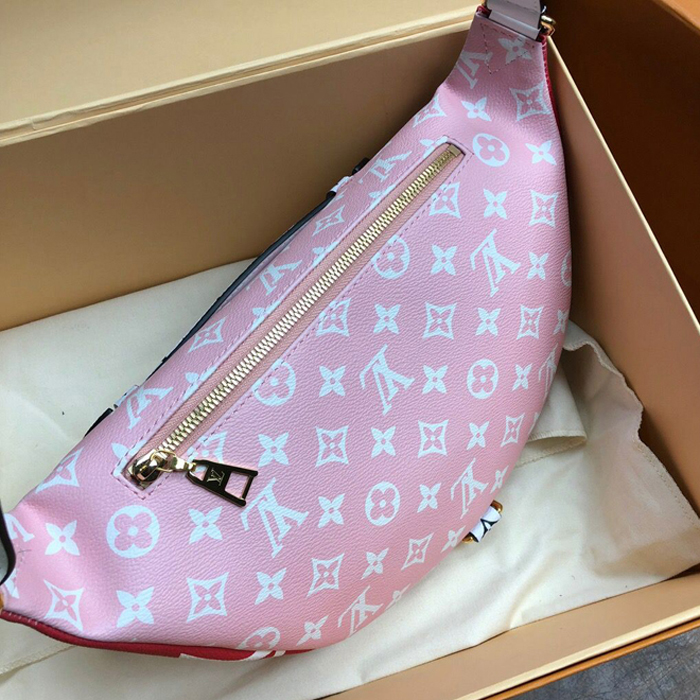 Сумка Louis Vuitton Bumbag M44575 Monogram Coated Canvas "Red" фото № 5