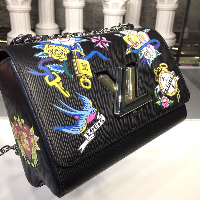 Сумка Louis Vuitton Twist MM M52897 Epi Leather "Black" фото № 5