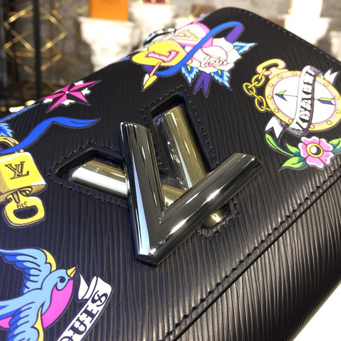 Сумка Louis Vuitton Twist MM M52897 Epi Leather "Black" фото № 8