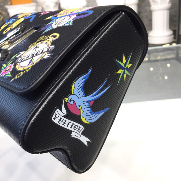 Сумка Louis Vuitton Twist MM M52897 Epi Leather "Black" фото № 6