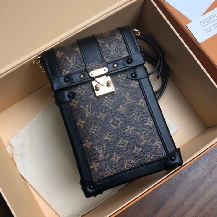 Сумка Louis Vuitton Pochette Trunk Verticale M63913 Monogram Canvas "Brown" фото № 2