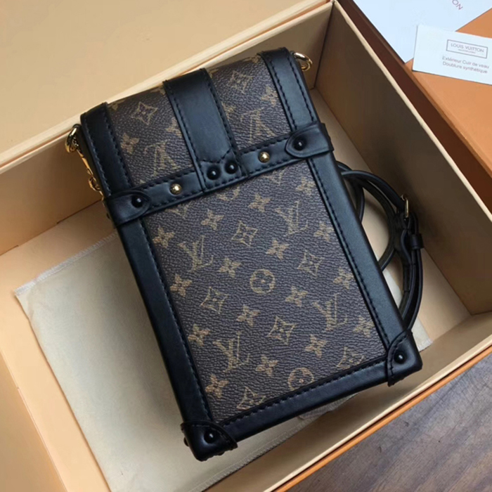 Сумка Louis Vuitton Pochette Trunk Verticale M63913 Monogram Canvas "Brown" фото № 4