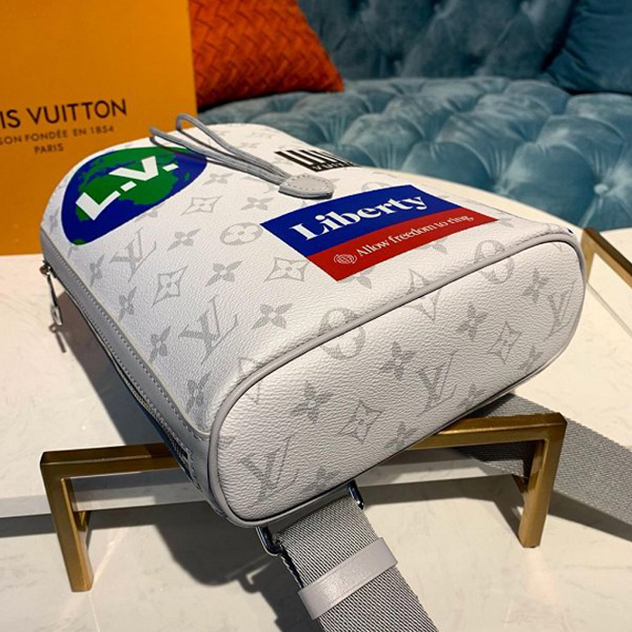 Сумка Louis Vuitton Chalk Sling Bag M44629 Monogram Canvas "White" фото № 6