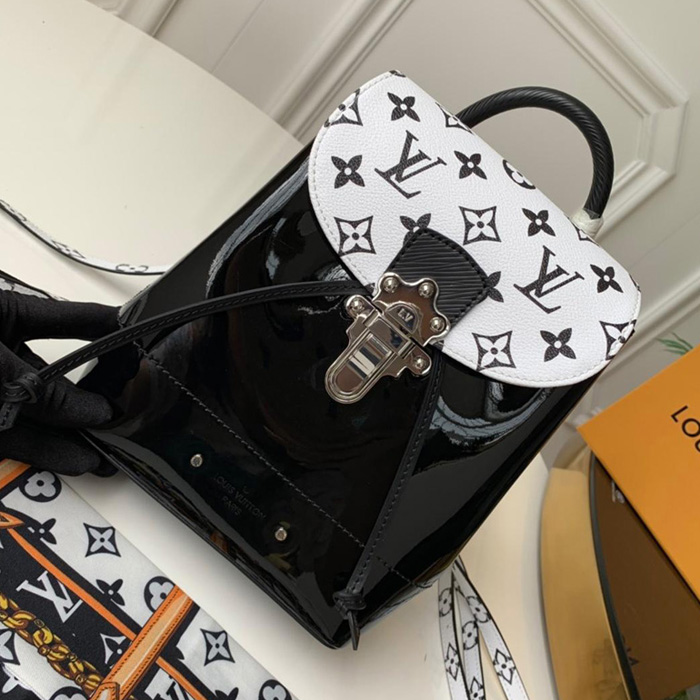 Рюкзак Louis Vuitton Hot Springs Backpack M53637 Patent Leather "Black" фото № 2