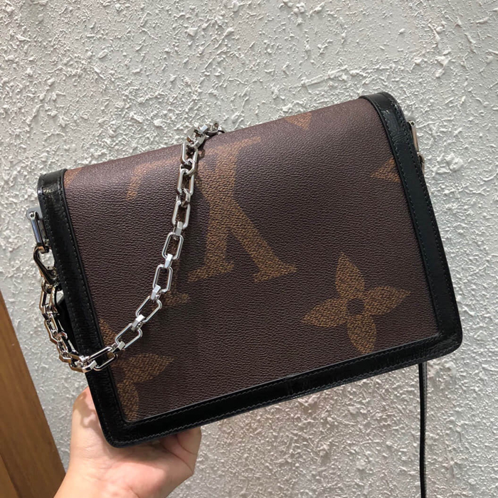 Сумка Louis Vuitton Dauphine MM M44599 Monogram Coated Canvas "Brown" фото № 5