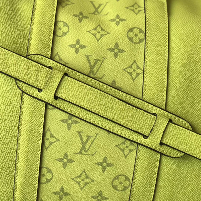 Сумка Louis Vuitton Keepall 50 Bandouliere M53764 Taiga Leather "Lime Green" фото № 6