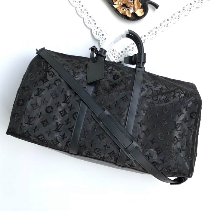 Сумка Louis Vuitton Keepall Bandouliere 50 M53971 Monogram Canvas "Black" фото № 2