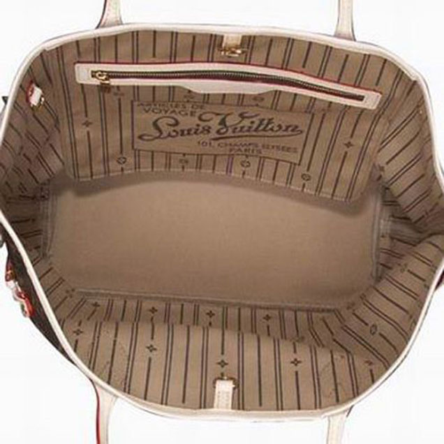 Сумка Louis Vuitton M40156 Neverfull MM Shoulder Bag Monogram Canvas "Brown" фото № 7