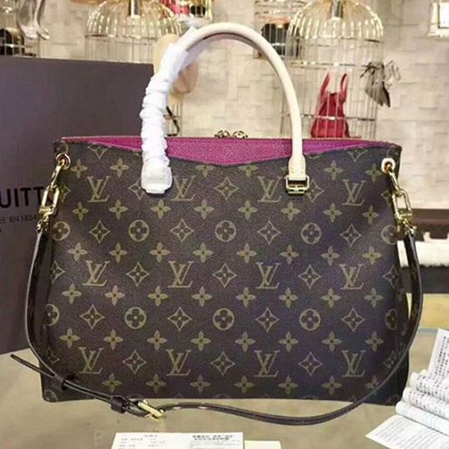 Сумка Louis Vuitton M41633 Pallas Tote Bag Monogram Canvas "Brown" фото № 4