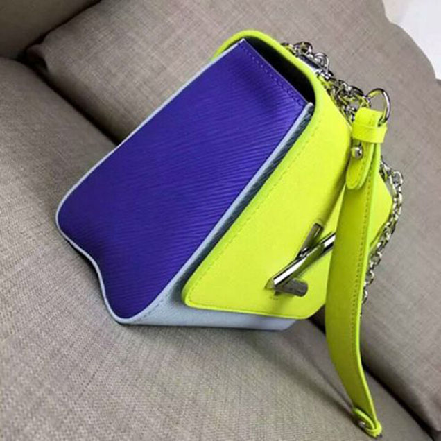 Сумка Louis Vuitton M42349 Twist MM Shoulder Bag Epi Leather "Yellow" фото № 3