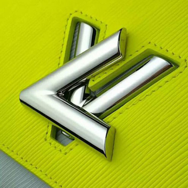 Сумка Louis Vuitton M42349 Twist MM Shoulder Bag Epi Leather "Yellow" фото № 6