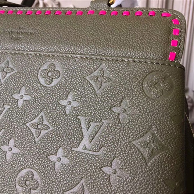 Сумка Louis Vuitton M43250 Vosges MM Tote Bag Monogram Empreinte Leather "Green" фото № 6