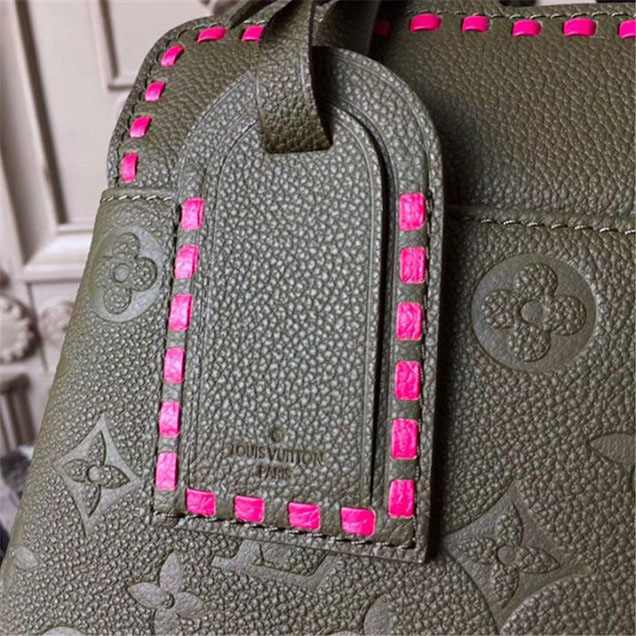 Сумка Louis Vuitton M43250 Vosges MM Tote Bag Monogram Empreinte Leather "Green" фото № 7