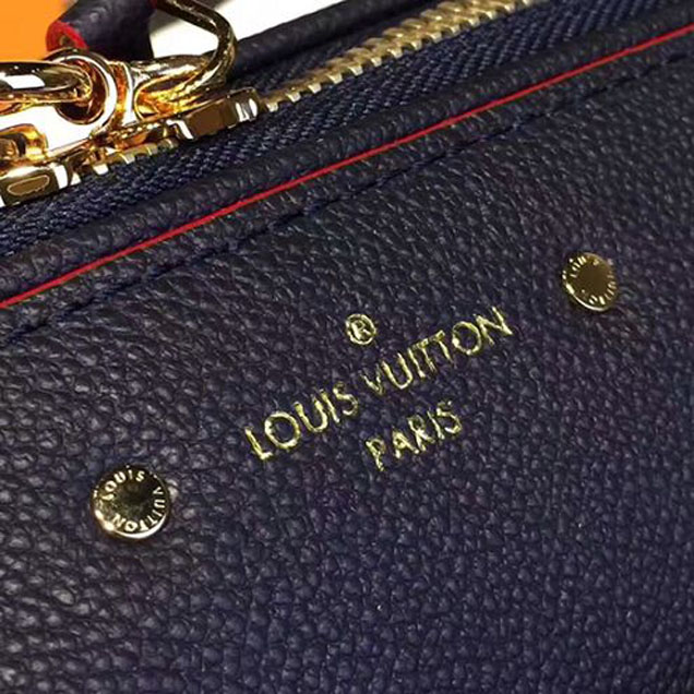 Сумка Louis Vuitton M43503 Speedy Bandouliere 30 Tote Bag Monogram Empreinte Leather "Navy Blue" фото № 6