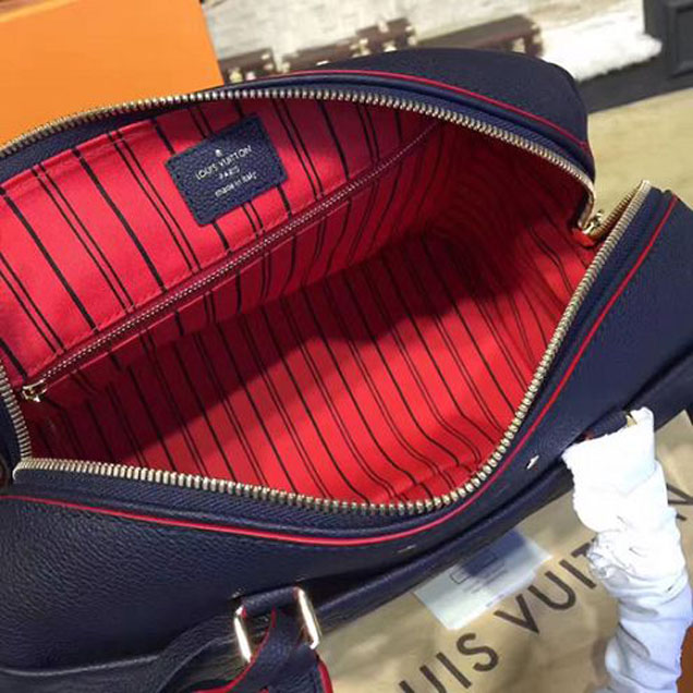 Сумка Louis Vuitton M43503 Speedy Bandouliere 30 Tote Bag Monogram Empreinte Leather "Navy Blue" фото № 9