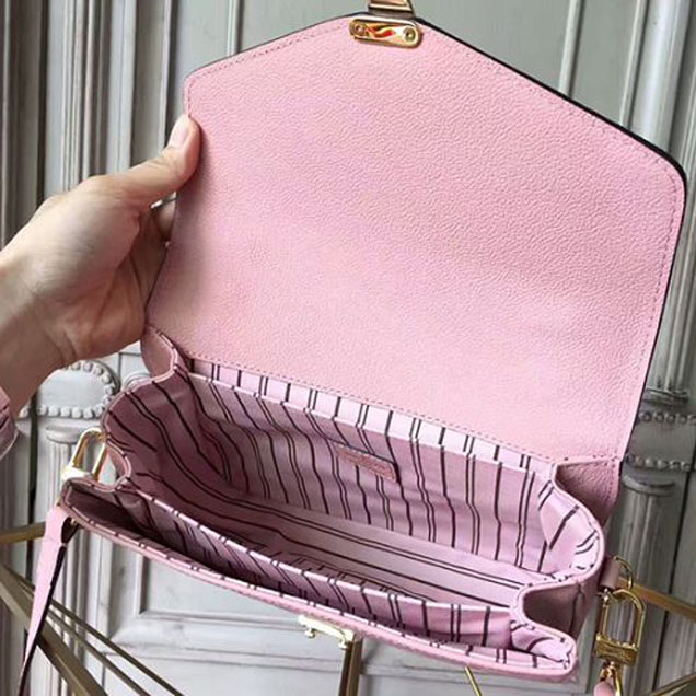 Сумка Louis Vuitton M44018 Pochette Metis Crossbody Bag Monogram Empreinte Leather "Pink" фото № 10