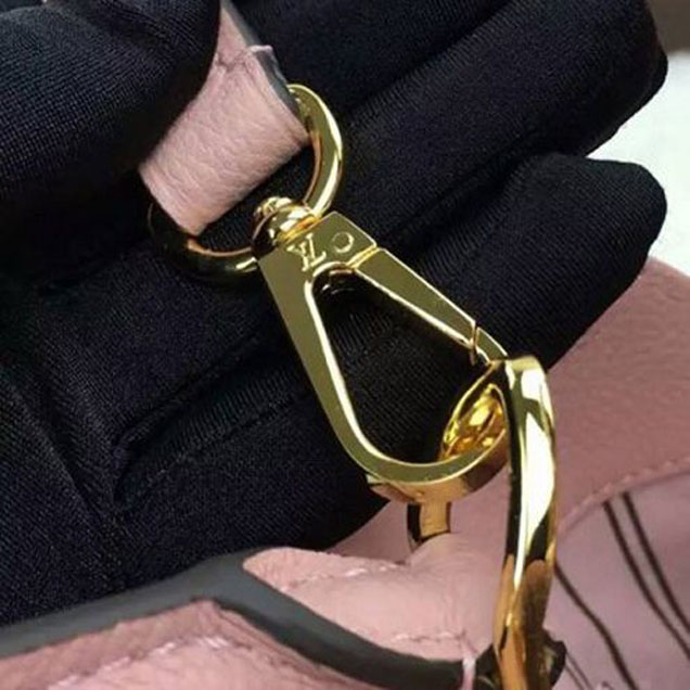 Сумка Louis Vuitton M44123 Montaigne BB Tote Bag Monogram Empreinte Leather "Pink" фото № 9