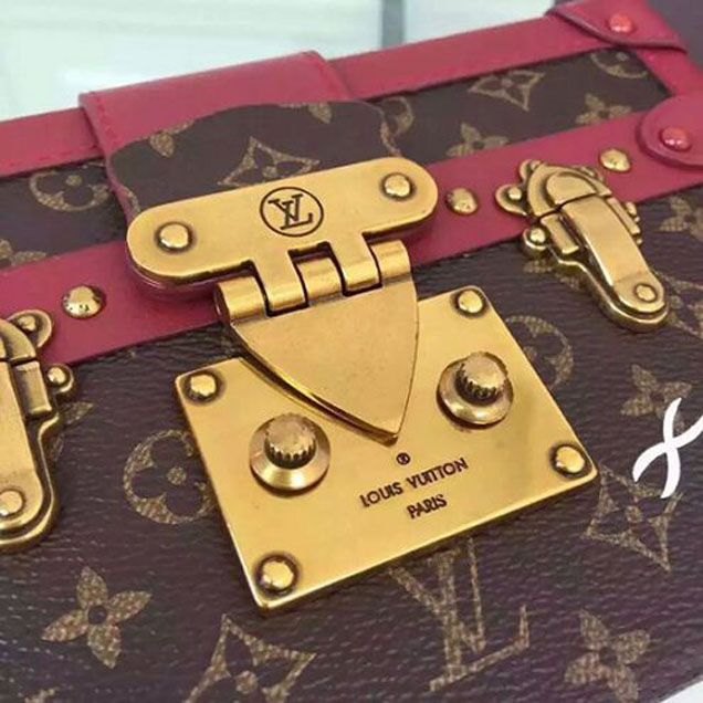 Сумка Louis Vuitton M50388 Petite Malle Crossbody Bag Monogram Canvas "Brown" фото № 5