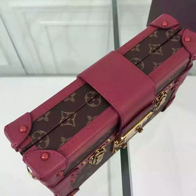 Сумка Louis Vuitton M50388 Petite Malle Crossbody Bag Monogram Canvas "Brown" фото № 7