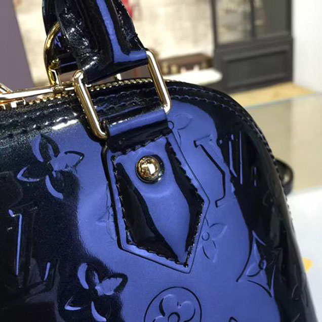 Сумка Louis Vuitton M50418 Alma BB Tote Bag Monogram Vernis "Black" фото № 6