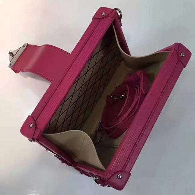 Сумка Louis Vuitton M50730 Petite Malle Crossbody Bag Epi Leather "Pink" фото № 9