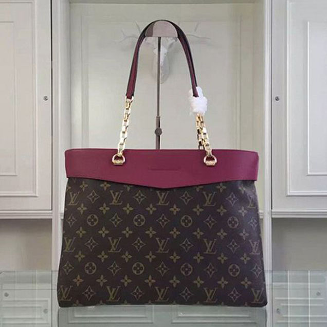 Сумка Louis Vuitton M51196 Pallas Shopper Shoulder Bag Monogram Canvas "Brown" фото № 4
