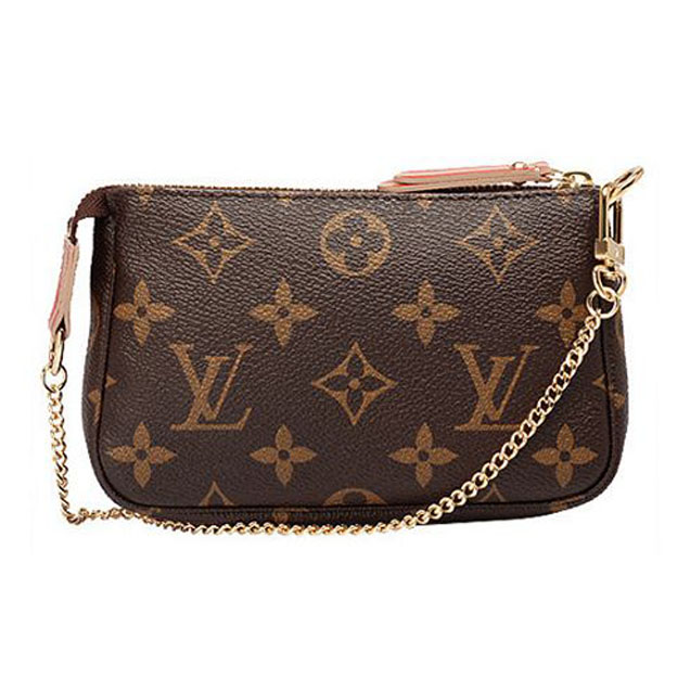 Сумка Louis Vuitton M60417 Mini Pochette Accessoires Trunks & Lock Monogram Canvas "Brown" фото № 5