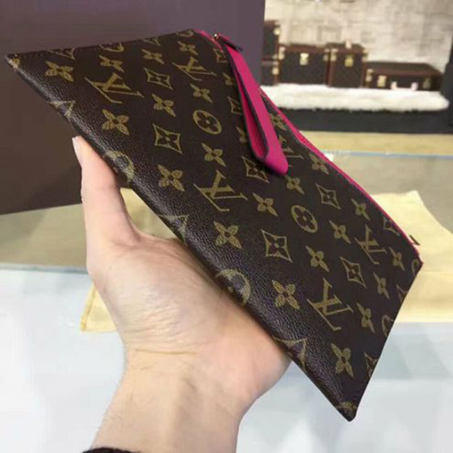 Клатч Louis Vuitton M60677 Pochette Pallas Monogram Canvas "Brown" фото № 7