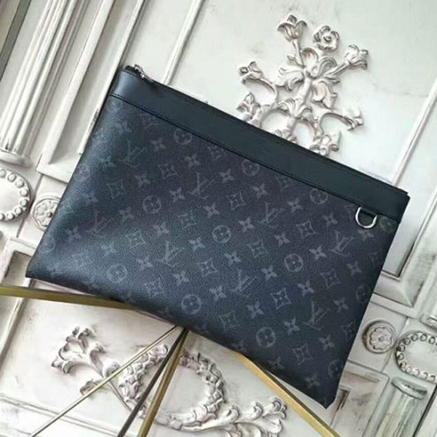 Клатч Louis Vuitton M62291 Pochette Apollo Monogram Eclipse Canvas "Black" фото № 2