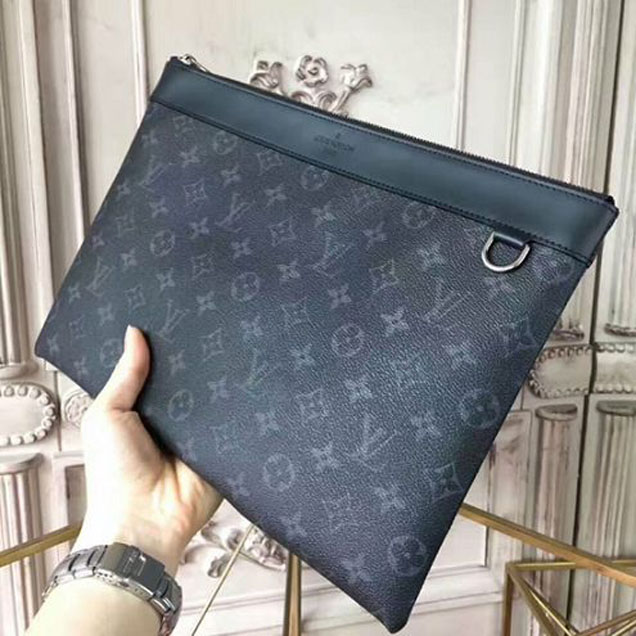 Клатч Louis Vuitton M62291 Pochette Apollo Monogram Eclipse Canvas "Black" фото № 3