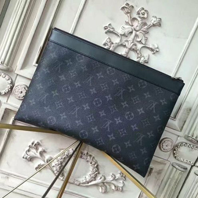 Клатч Louis Vuitton M62291 Pochette Apollo Monogram Eclipse Canvas "Black" фото № 4