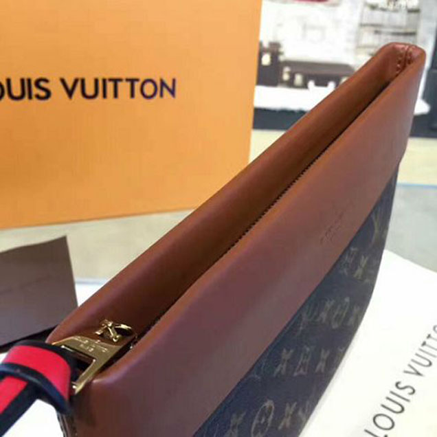Клатч Louis Vuitton M64035 Pochette Tuileries Monogram Coated Canvas "Brown" фото № 5
