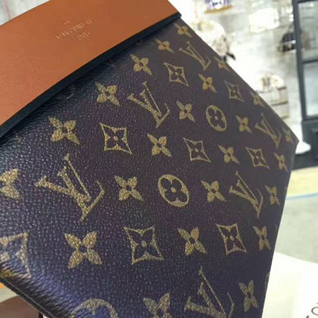 Клатч Louis Vuitton M64035 Pochette Tuileries Monogram Coated Canvas "Brown" фото № 6