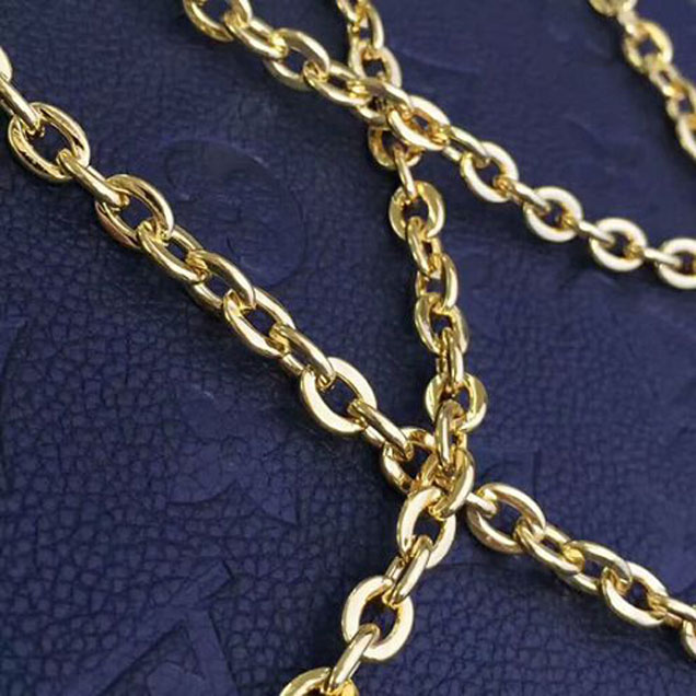 Сумка Louis Vuitton M64099 Pochette Felicie Crossbody Bag Monogram Empreinte Leather "Navy Blue" фото № 8