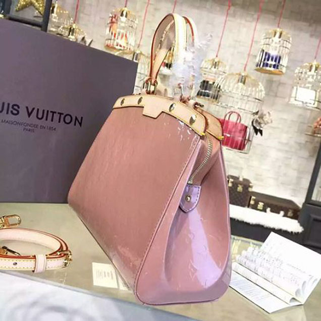 Сумка Louis Vuitton M91588 Brea MM Tote Bag Monogram Vernis "Beige" фото № 3