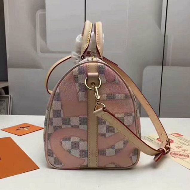 Сумка Louis Vuitton N41052 Speedy Bandouliere 30 Tote Bag Damier Azur Canvas "White" фото № 6