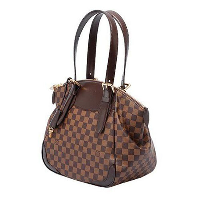 Сумка Louis Vuitton N41118 Verona MM Shoulder Bag Damier Ebene Canvas "Brown" фото № 3